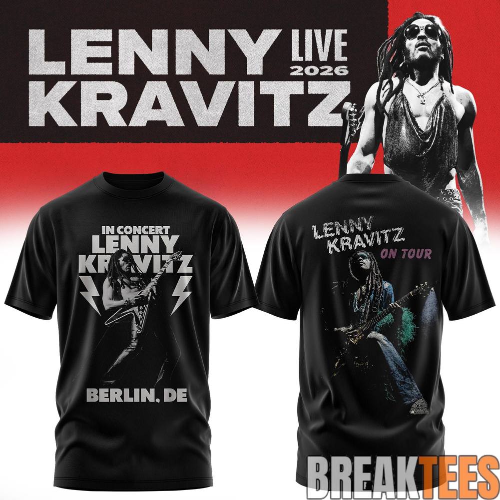 Lenny Kravitz Live 2026 Tour Shirt Unisex T-shirt, Sweatshirt, Hoodie, Long Sleeve Tee - T-Shirt, Sweatshirt, Hoodie