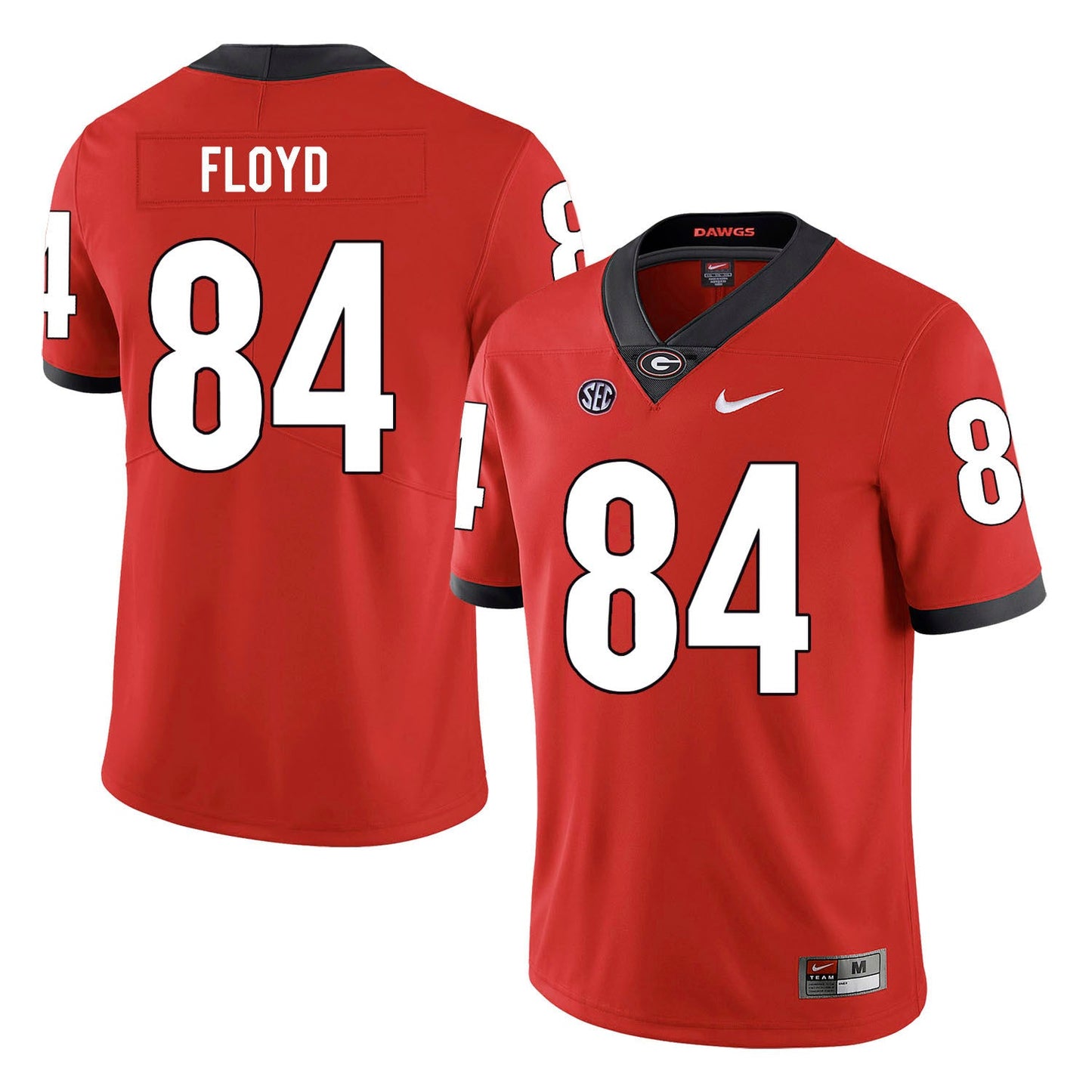 Leonard Floyd 84 Red Style 2 College Football Jersey football jersey product view 1
