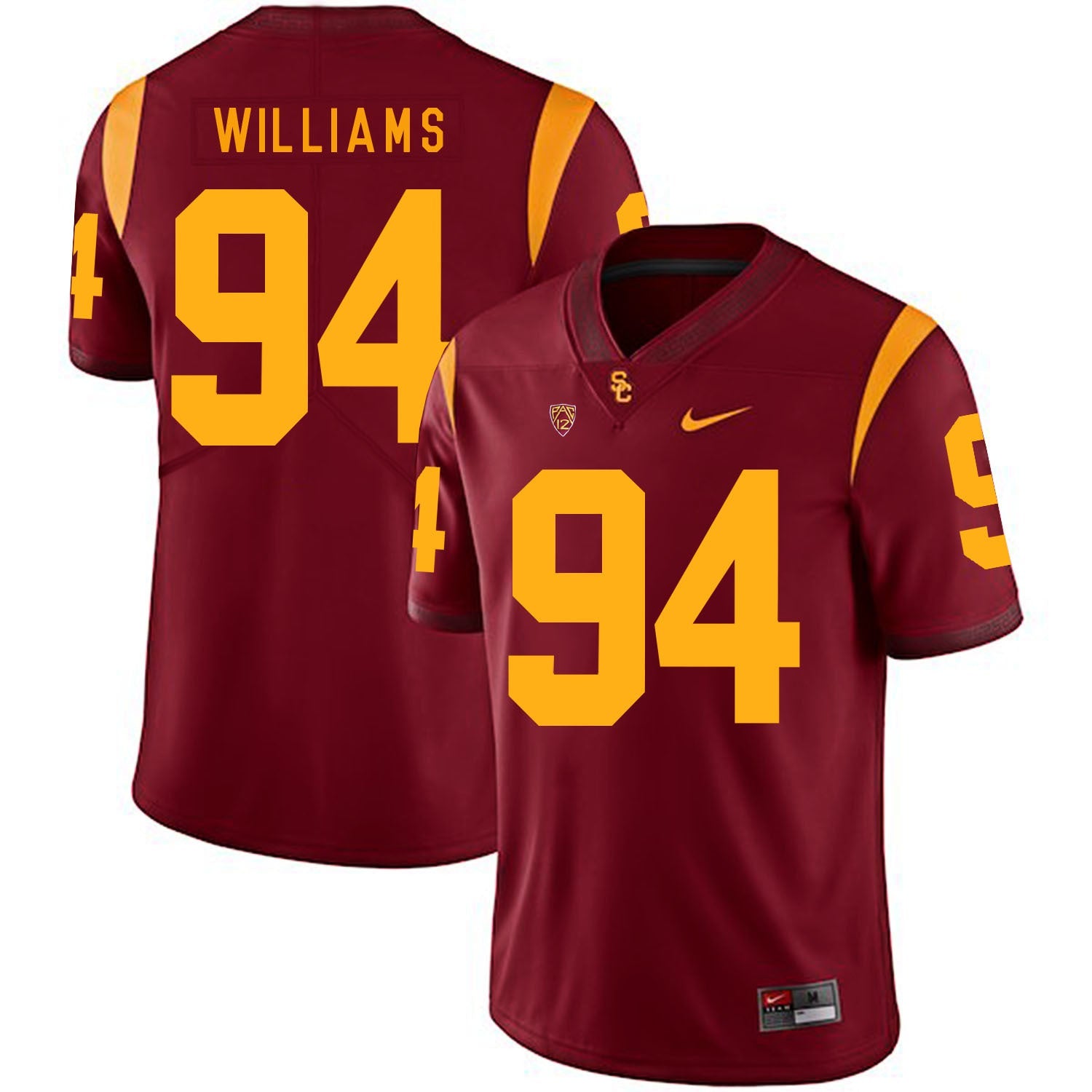 Leonard Williams 94 Red College Football Jersey football jersey product view 1