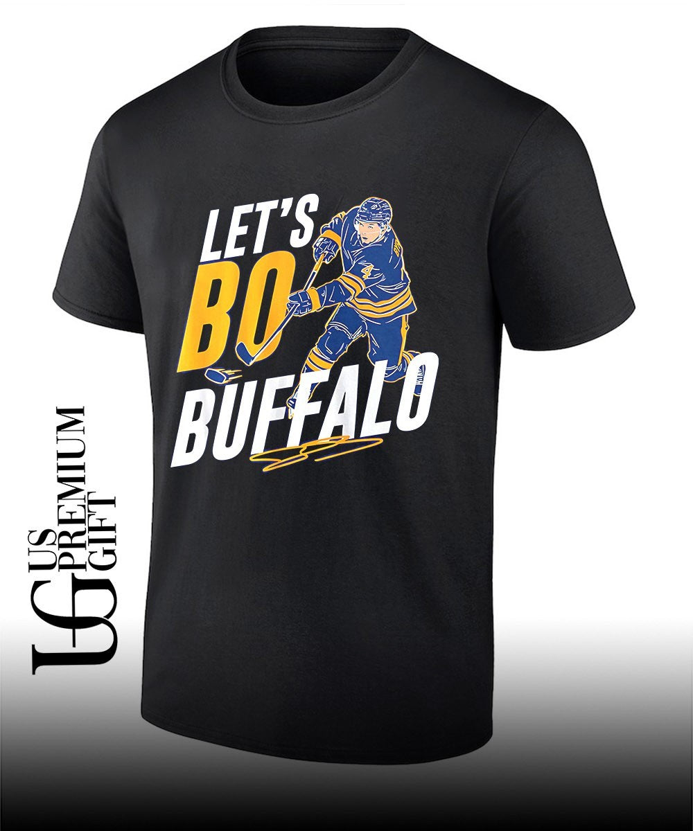 Lets Bo Buffalo Bowen Byram Buffalo Sabres NHL signature shirt Unisex T-shirt, Sweatshirt, Hoodie, Long Sleeve Tee - T-Shirt, Sweatshirt, Hoodie