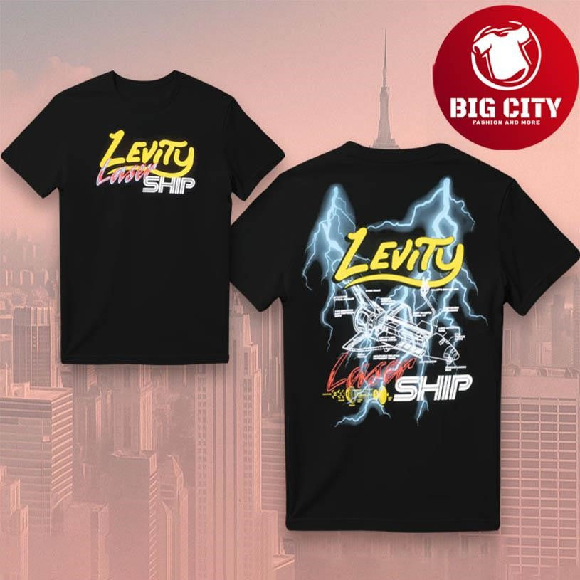 Levity Lasership Tour Lightning 2025-2026 Two Sided Shirt Unisex T-shirt, Sweatshirt, Hoodie, Long Sleeve Tee - T-Shirt, Sweatshirt, Hoodie