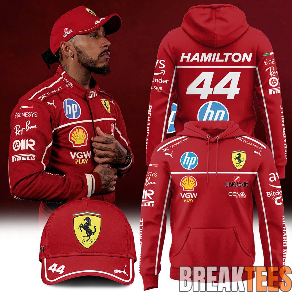 Lewis Hamilton 44 Ferrari Limited Edition Hoodie Unisex T-shirt, Sweatshirt, Hoodie, Long Sleeve Tee - T-Shirt, Sweatshirt, Hoodie