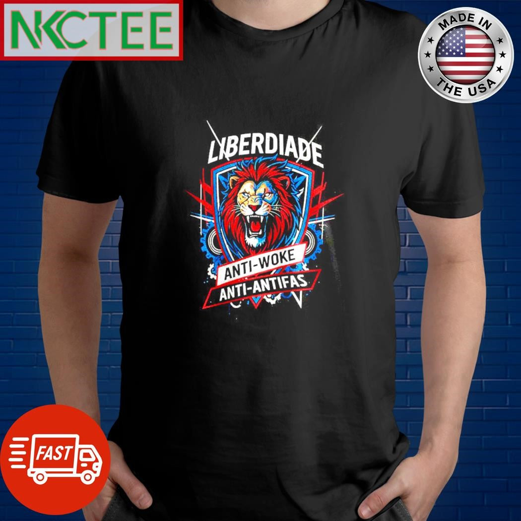 Liberdade anti-woke anti-antifas leon shirt Unisex T-shirt, Sweatshirt, Hoodie, Long Sleeve Tee - T-Shirt, Sweatshirt, Hoodie