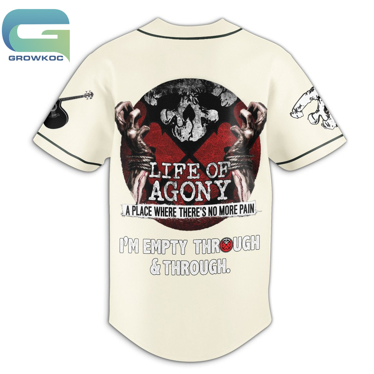 Life Of Agony A Place Where There’s No More Fan Baseball Jersey baseball jersey product view 3