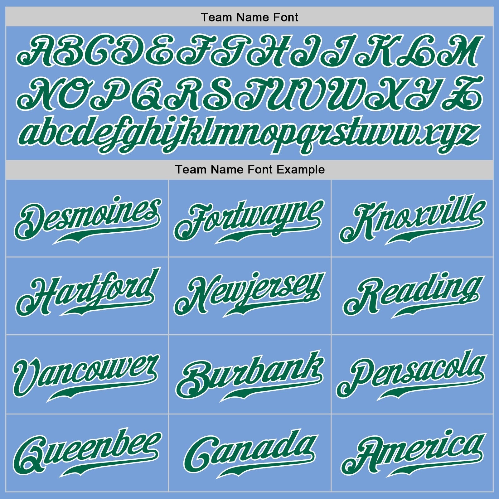 Custom Light Blue Kelly Green-White Authentic Baseball Jersey baseball jersey product view 4