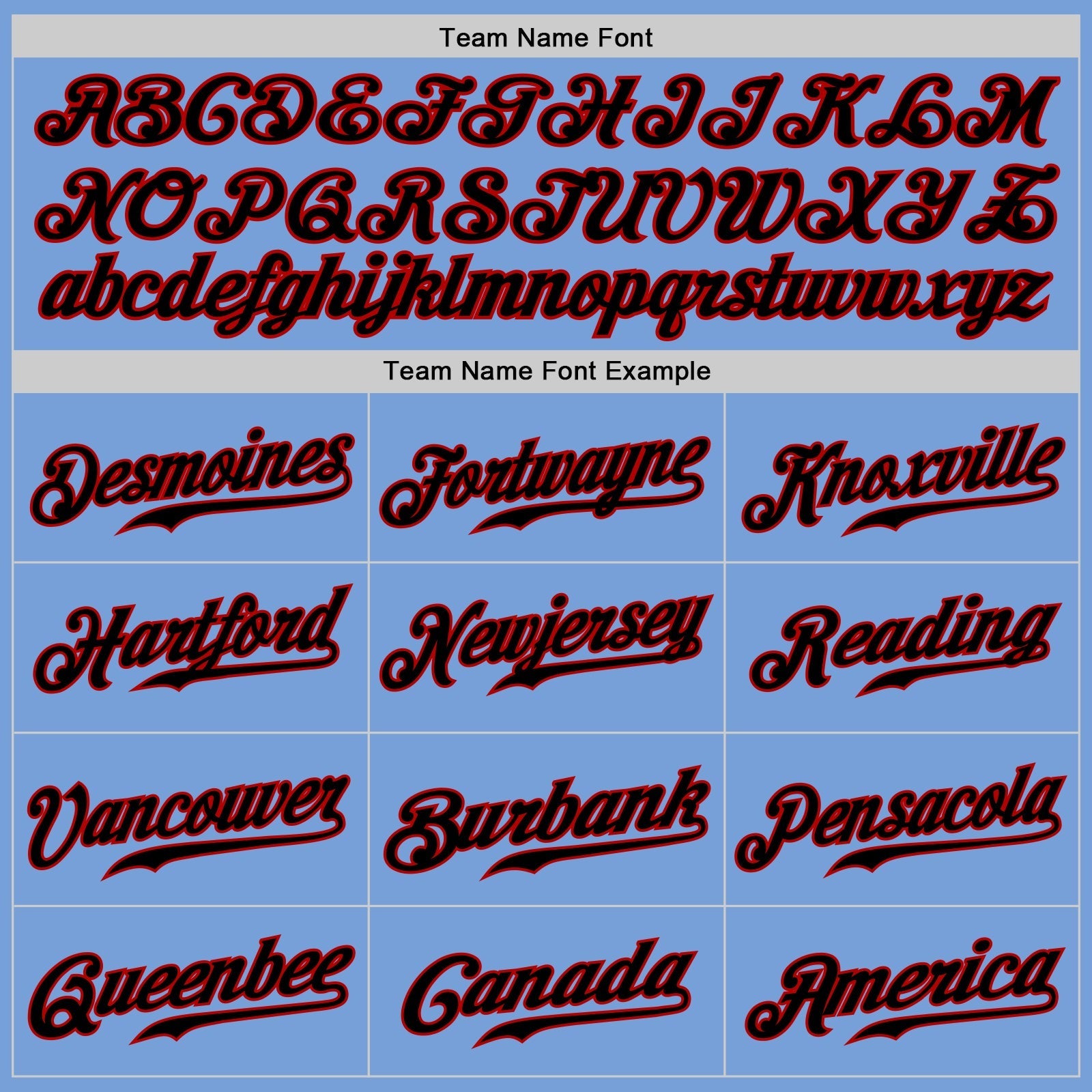 Custom Light Blue Black-Red Authentic Baseball Jersey baseball jersey product view 4