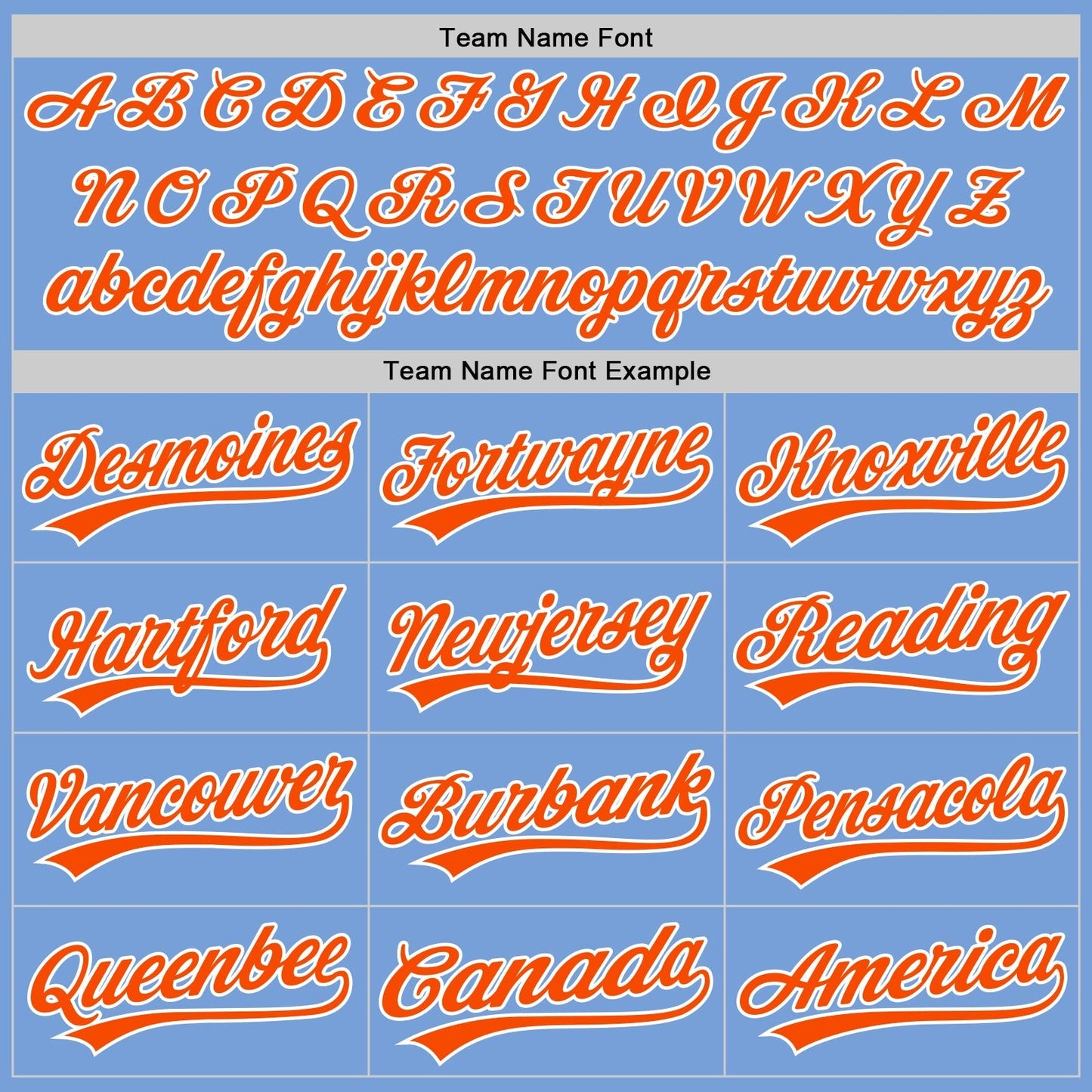 Custom Light Blue White Pinstripe Orange Authentic Baseball Jersey baseball jersey product view 4