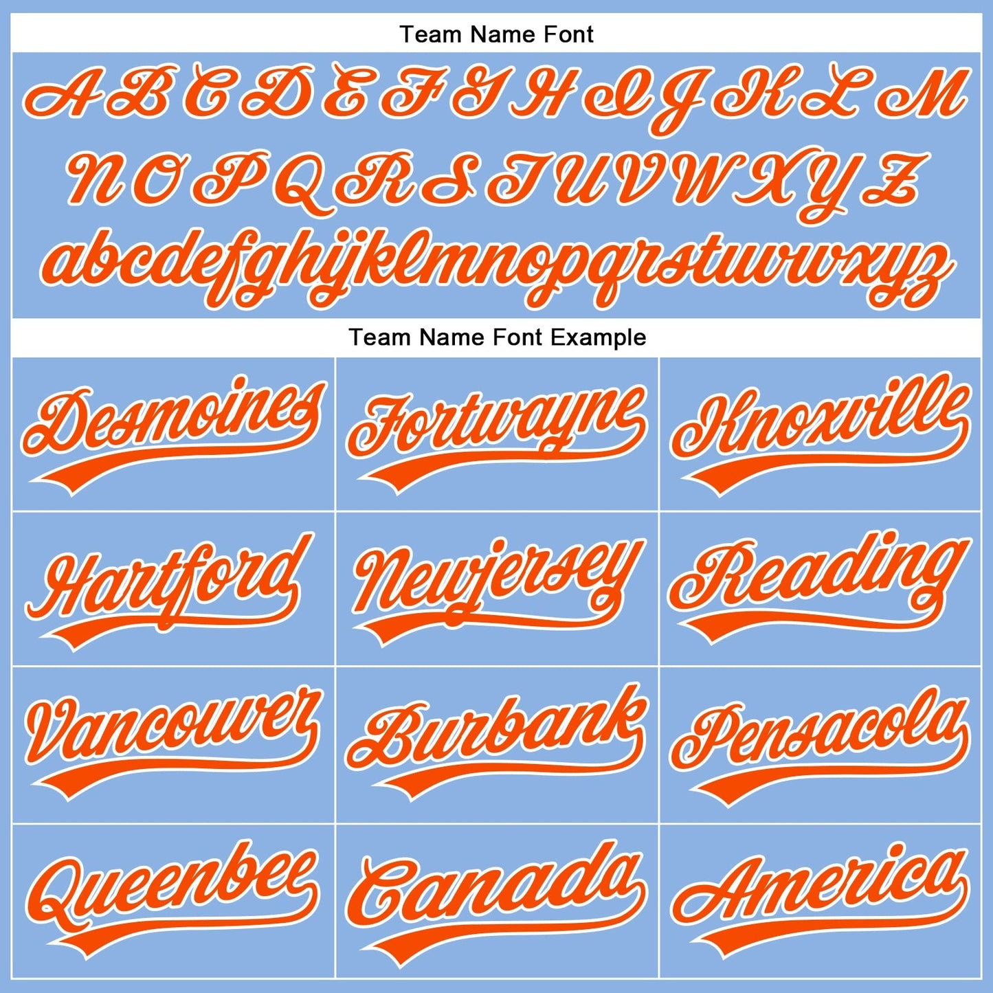 Custom Light Blue Orange Pinstripe White Authentic Baseball Jersey baseball jersey product view 4