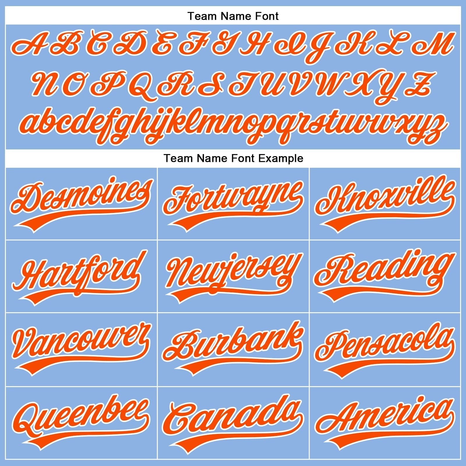Custom Light Blue Orange Pinstripe White Authentic Baseball Jersey baseball jersey product view 4