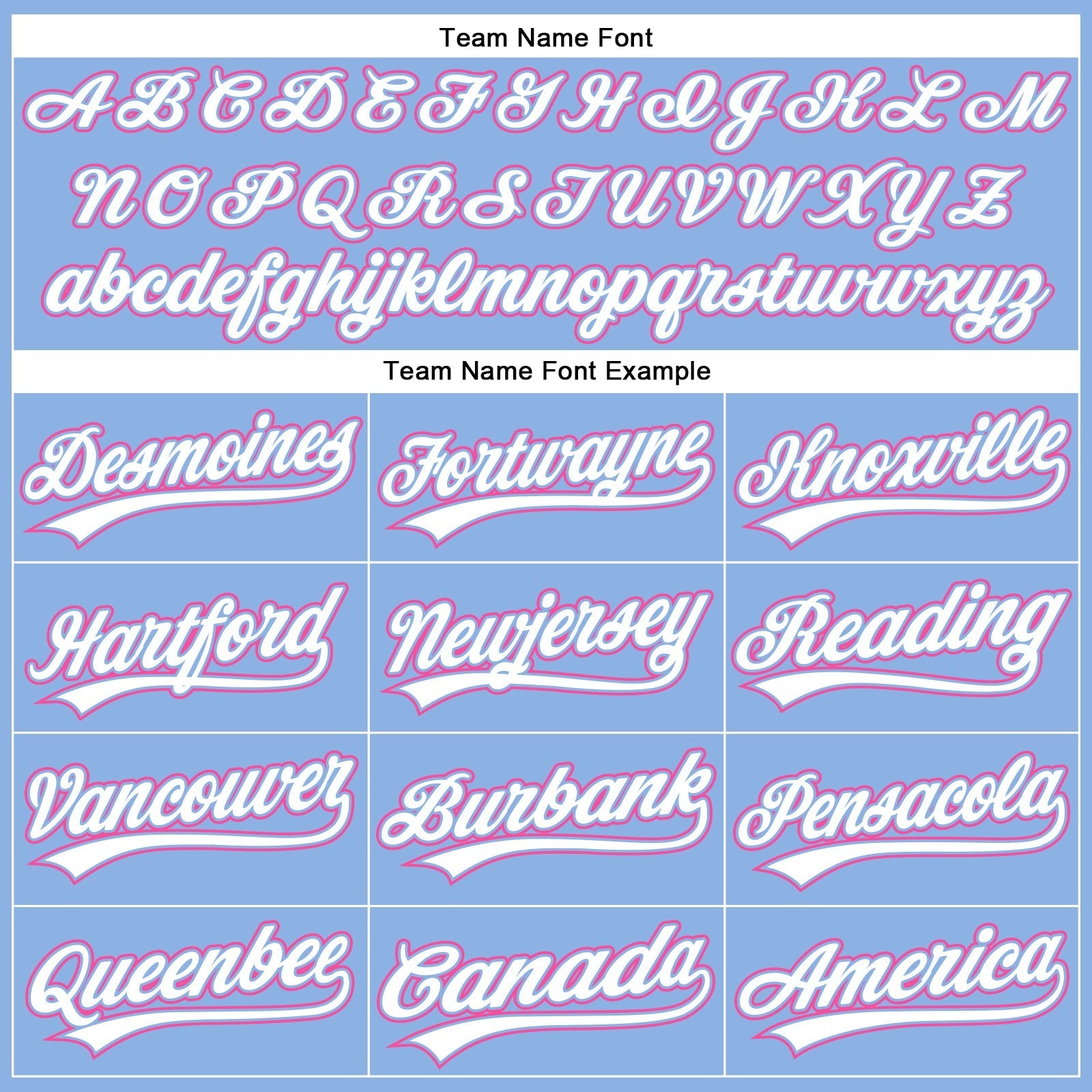 Custom Light Blue White Pinstripe Pink Authentic Baseball Jersey baseball jersey product view 4