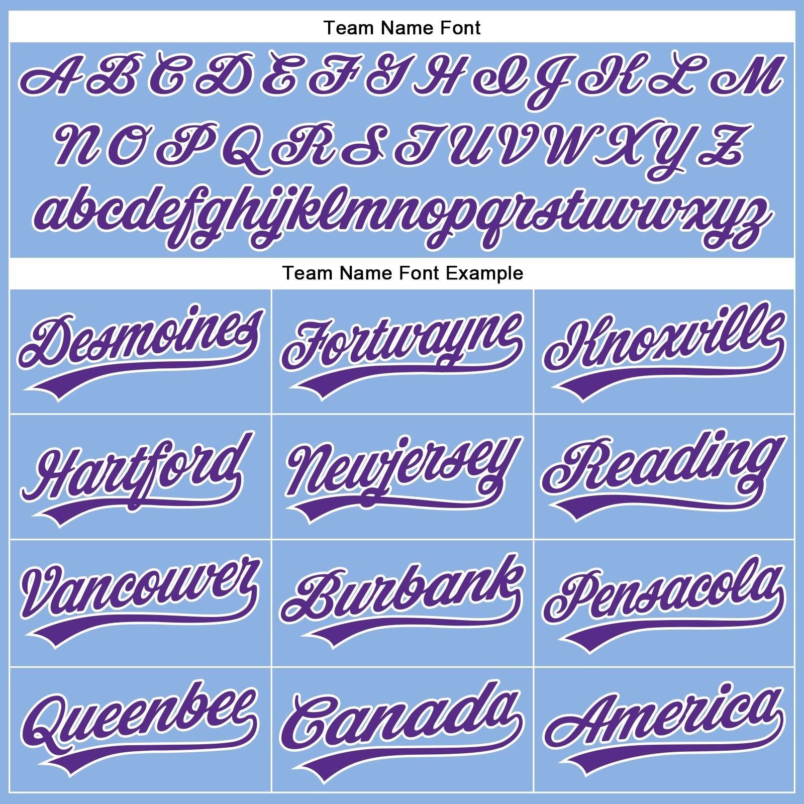 Custom Light Blue White Pinstripe Purple Authentic Baseball Jersey baseball jersey product view 4