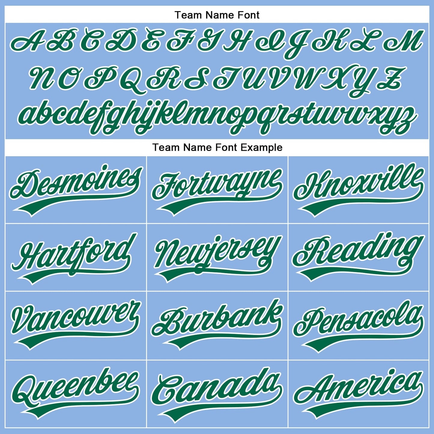 Custom Light Blue White Pinstripe Kelly Green Authentic Baseball Jersey baseball jersey product view 4
