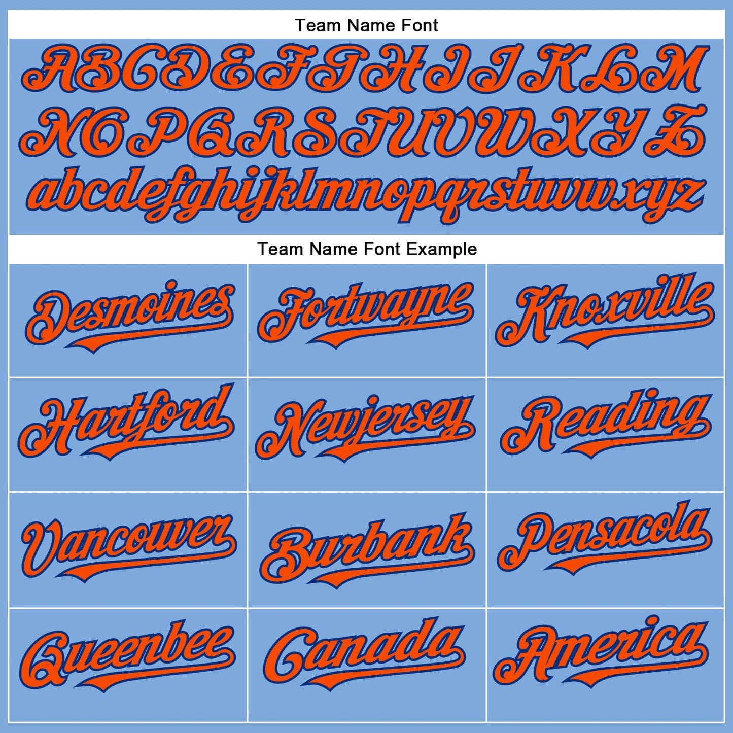 Custom Light Blue Orange-Royal Authentic Baseball Jersey baseball jersey product view 4