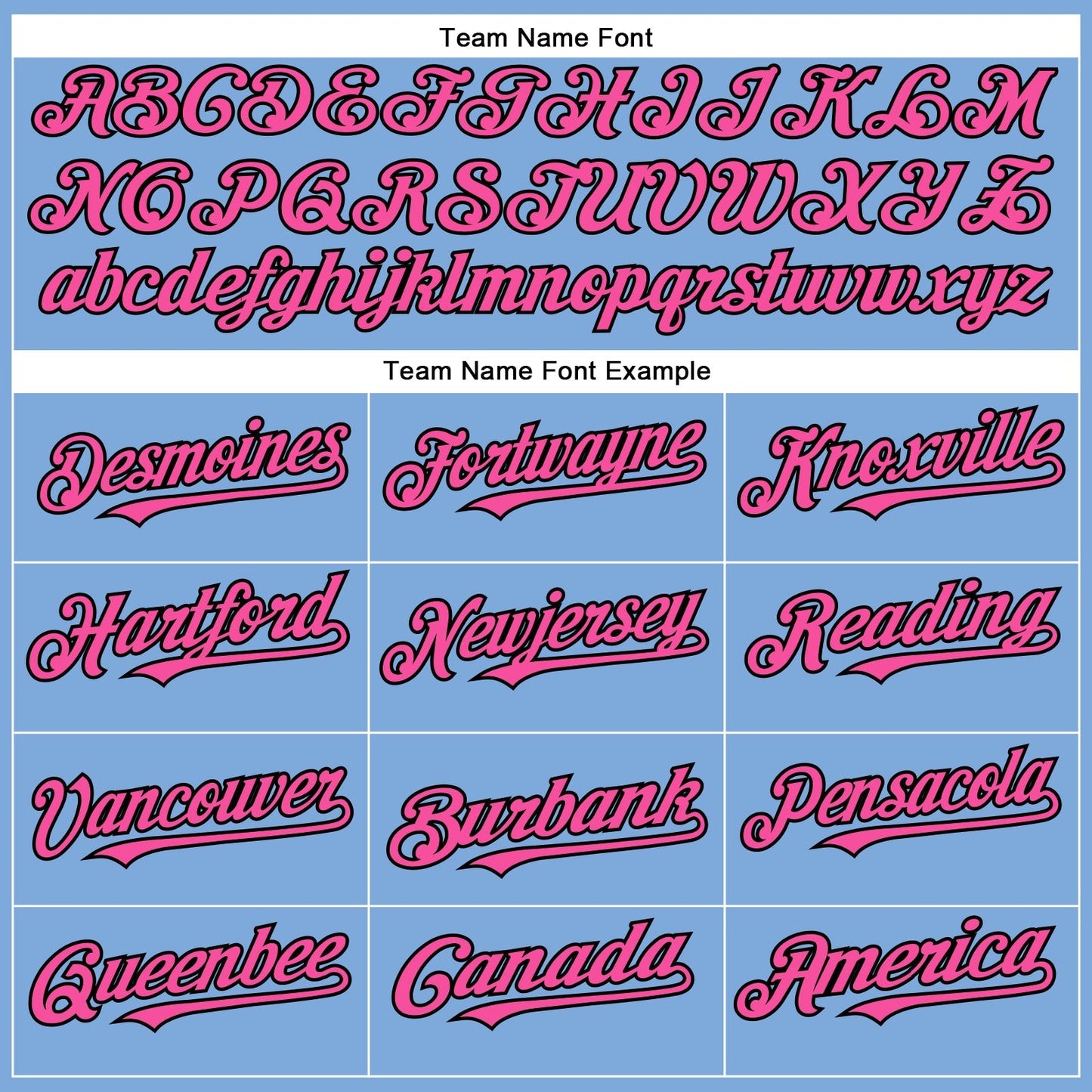 Custom Light Blue Pink-Black Authentic Baseball Jersey baseball jersey product view 5