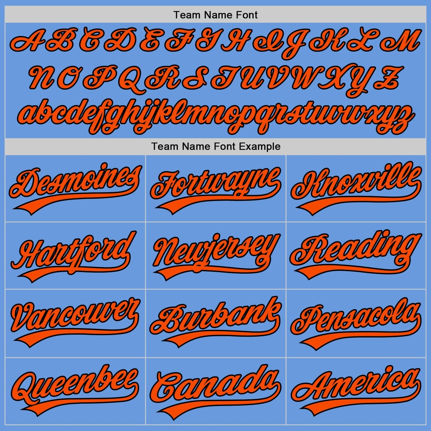 Custom Light Blue Orange-Black Authentic Throwback Baseball Jersey baseball jersey product view 4