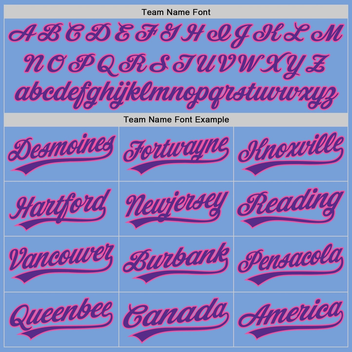 Custom Light Blue Pink-Purple Authentic Baseball Jersey baseball jersey product view 4