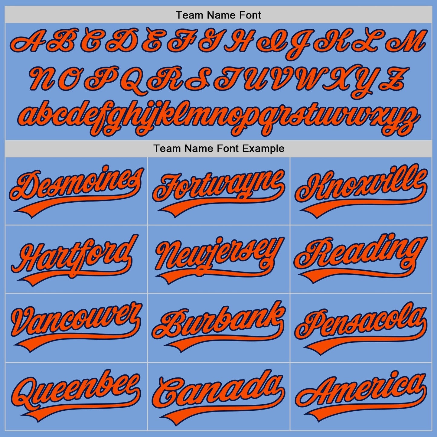 Custom Light Blue Orange-Navy Authentic Baseball Jersey baseball jersey product view 4