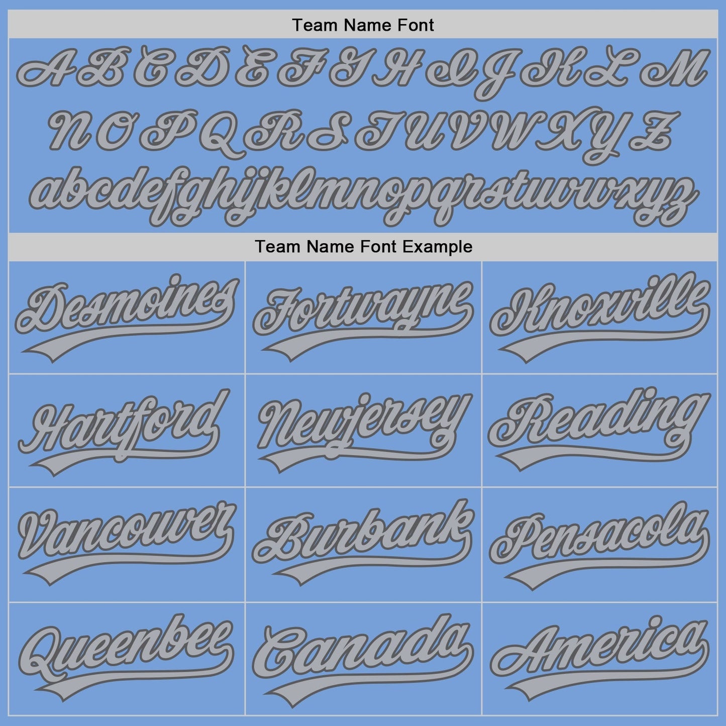 Custom Light Blue Gray-Steel Gray Authentic Baseball Jersey baseball jersey product view 4