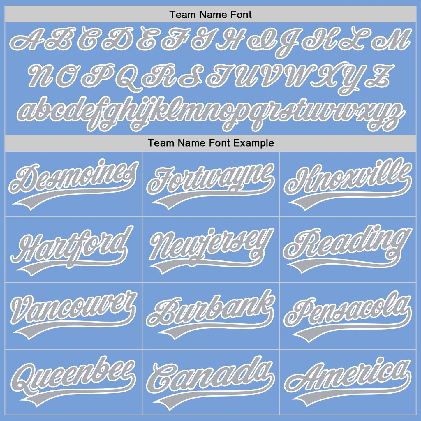 Custom Light Blue Gray-White Authentic Baseball Jersey baseball jersey product view 4