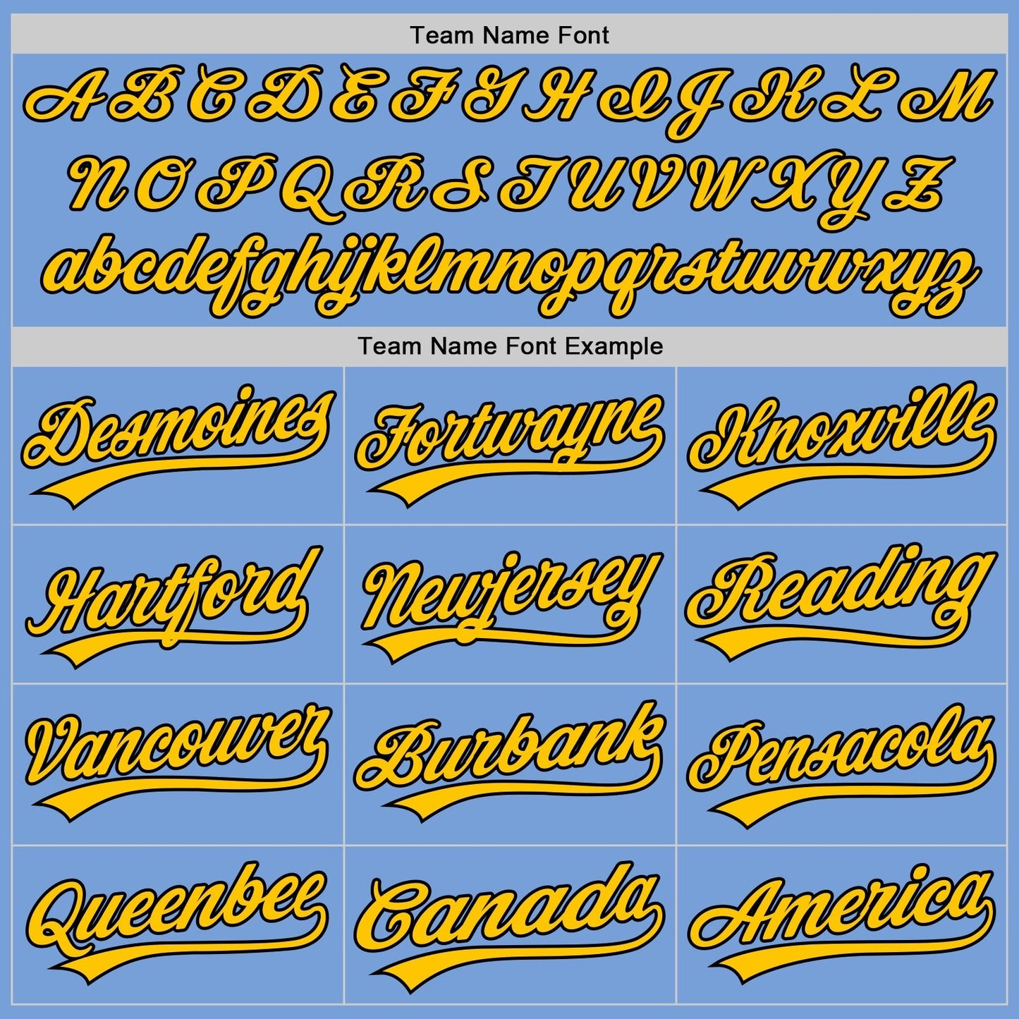 Custom Light Blue Yellow-Black Authentic Baseball Jersey baseball jersey product view 4