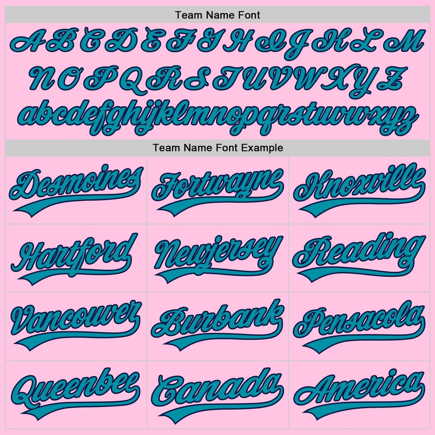 Custom Light Pink Teal-Navy Authentic Throwback Baseball Jersey baseball jersey product view 4