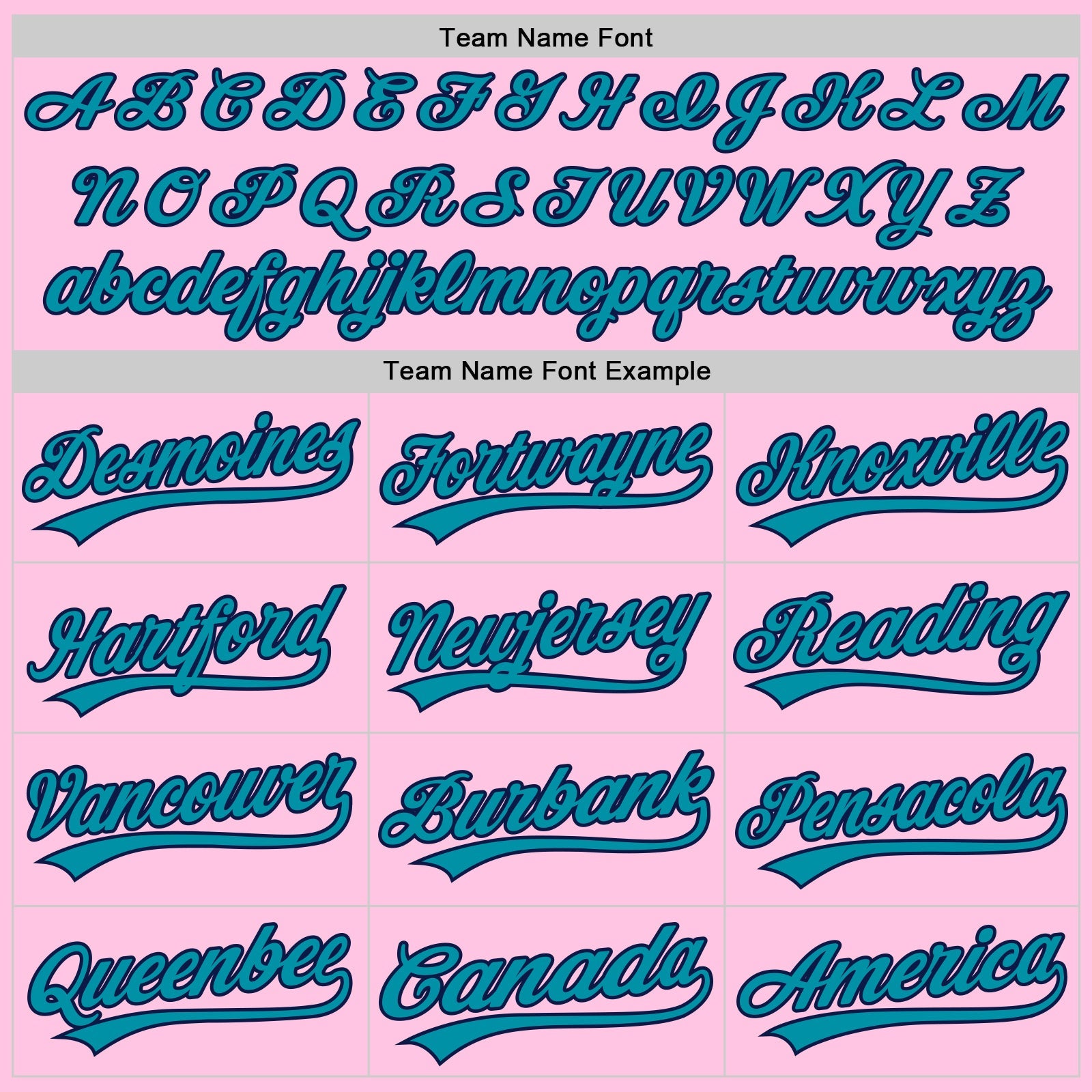 Custom Light Pink Teal-Navy Authentic Throwback Baseball Jersey baseball jersey product view 4