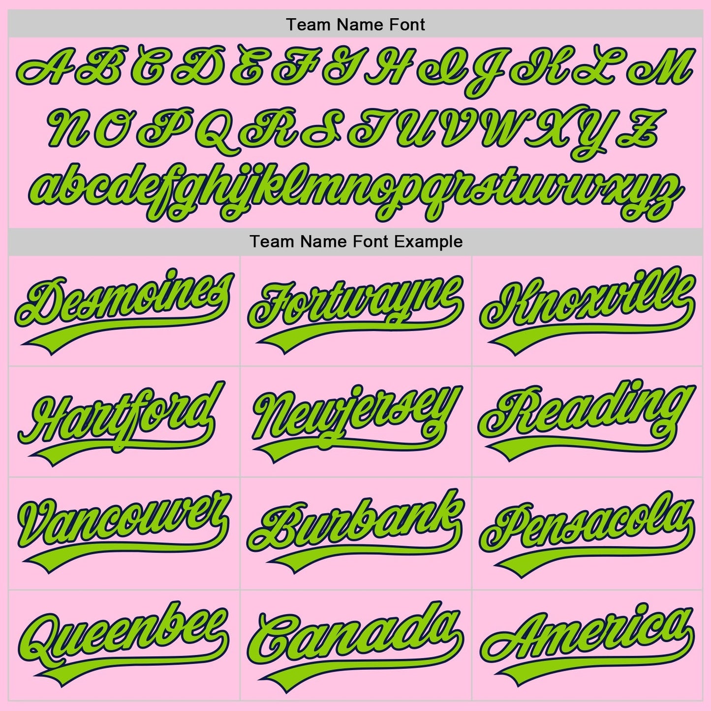 Custom Light Pink Neon Green-Navy Authentic Throwback Baseball Jersey baseball jersey product view 4