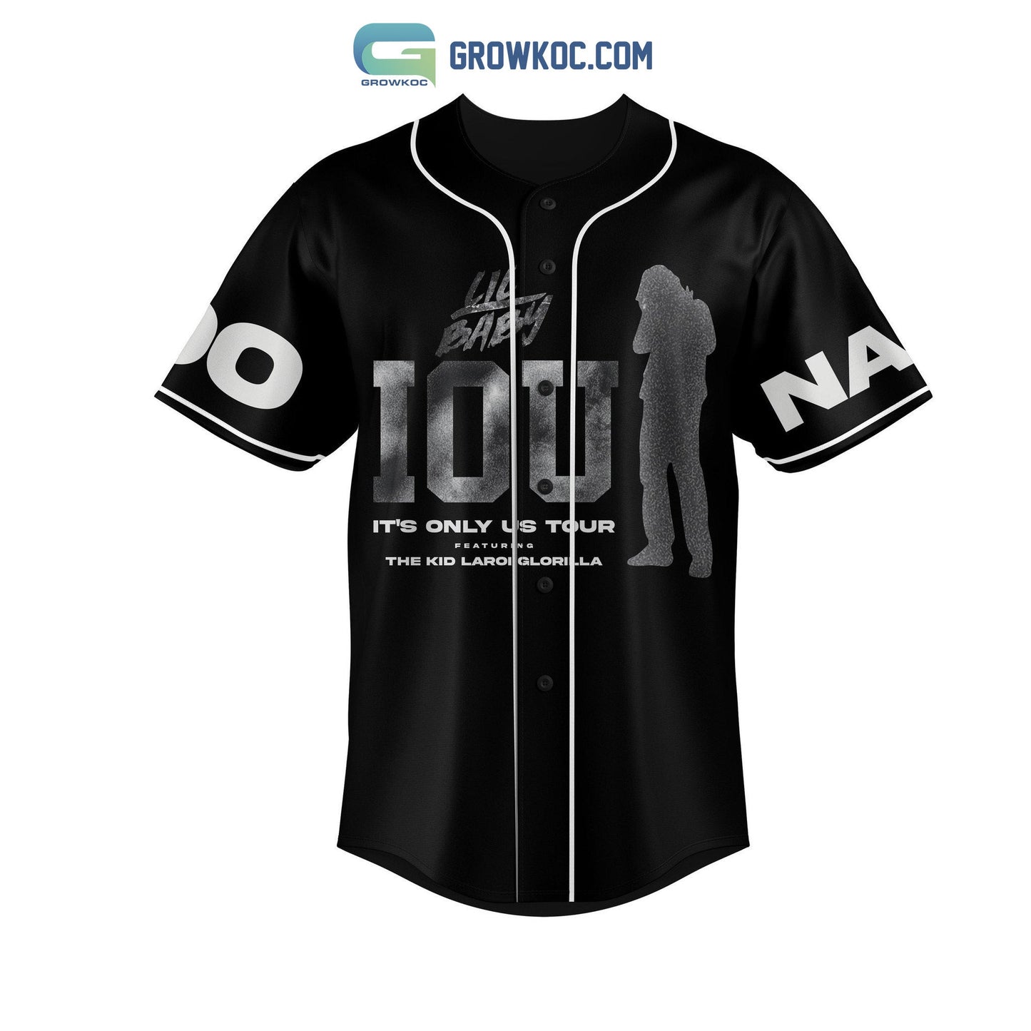 Lil Baby IOS It’s Only Us Tour 2023 Personalized Baseball Jersey baseball jersey product view 1
