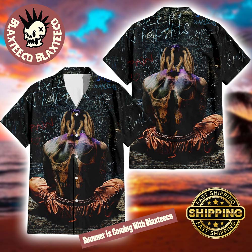 Lil Durk Deep Thoughts Album Cover Art Summer 2025 Hawaiian Shirt Unisex T-shirt, Sweatshirt, Hoodie, Long Sleeve Tee - T-Shirt, Sweatshirt, Hoodie