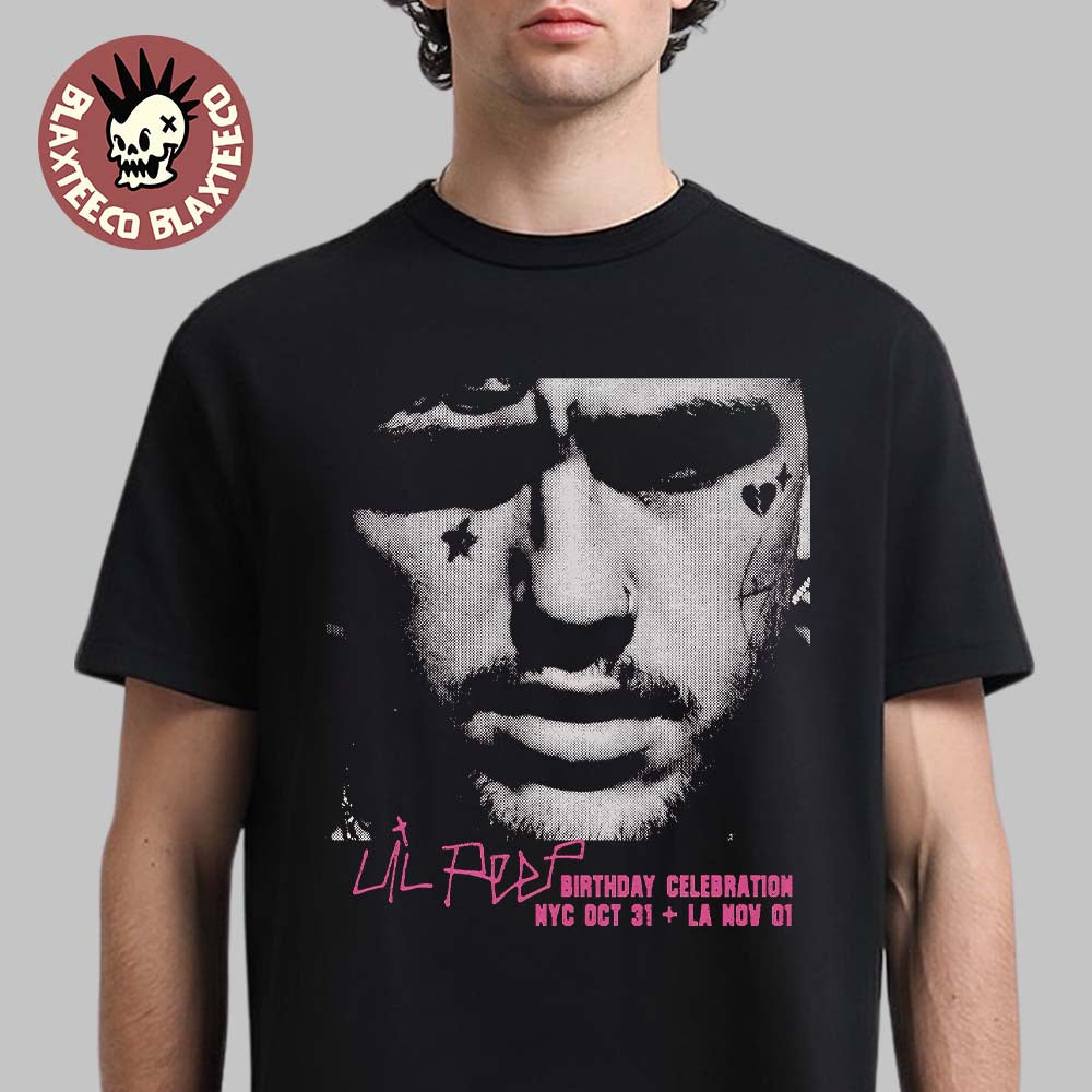 Lil Peep Birthday Celebration Shows 2025 In New York City On October 31 And Los Angeles On November 11 T-Shirt - T-Shirt, Sweatshirt, Hoodie
