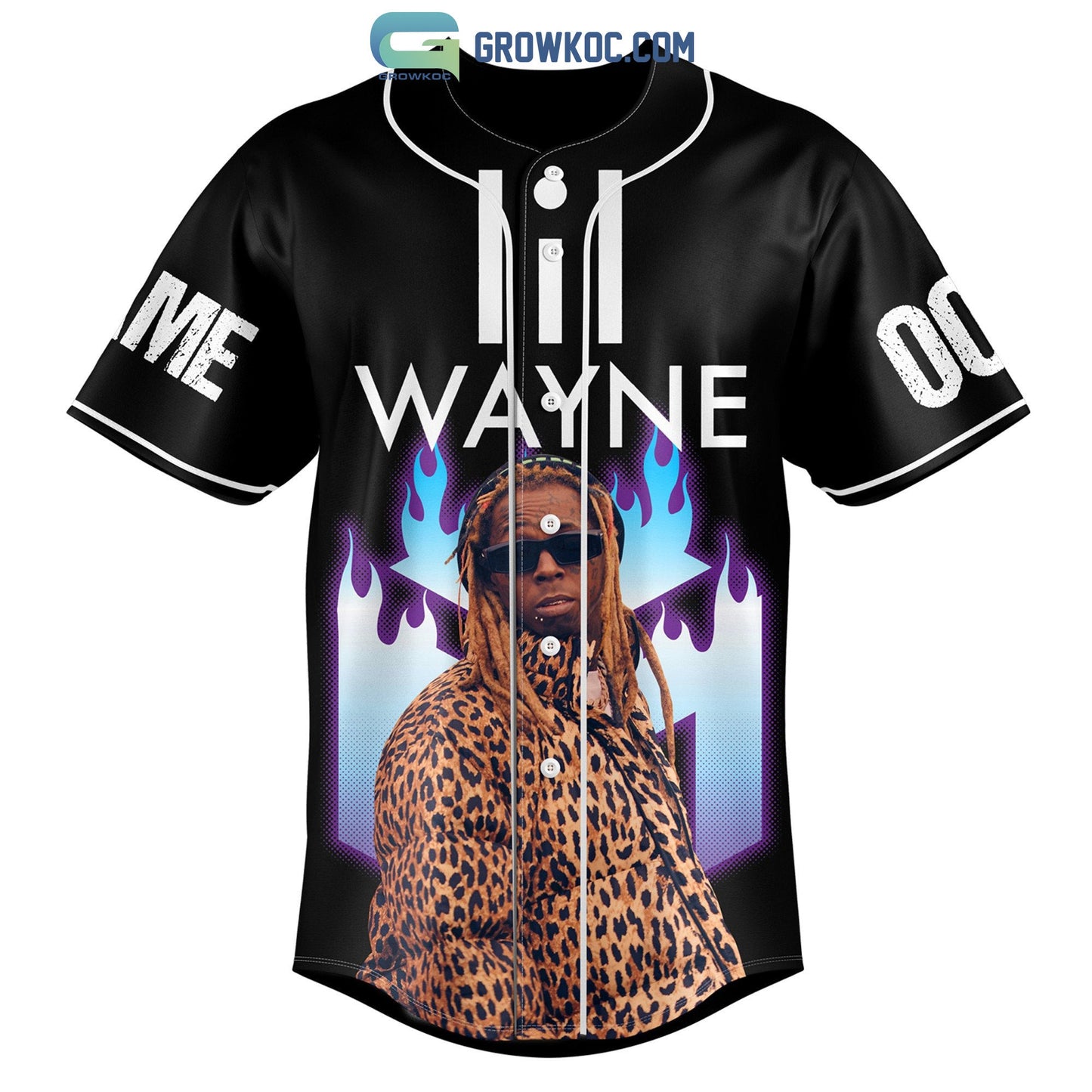 Lil Wayne The World Is So Cold And Deceiving Personalized Baseball Jersey baseball jersey product view 2