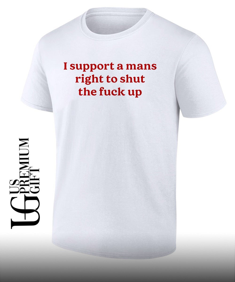 Lili Reinhart wearing I support a mans right to shut the fuck up shirt Unisex T-shirt, Sweatshirt, Hoodie, Long Sleeve Tee - T-Shirt, Sweatshirt, Hoodie