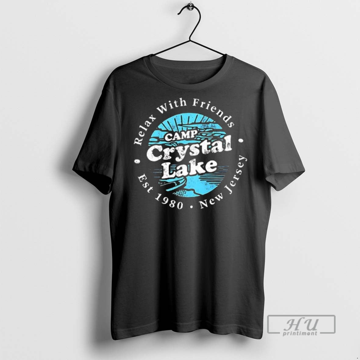 Limited Edition Camp Crystal Lake Relax With Friends New Jersey 1980 Graphic Tee Shirt sports jersey product view 1