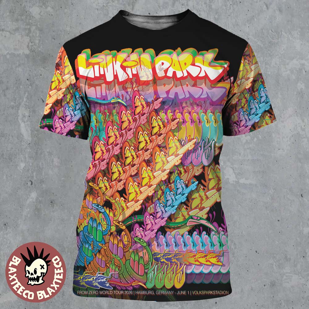 Linkin Park From Zero 2026 Tour Hamburg Germany Night 1 Poster At Volksparkstadion On June 1 2026 All Over Print Shirt - T-Shirt, Sweatshirt, Hoodie