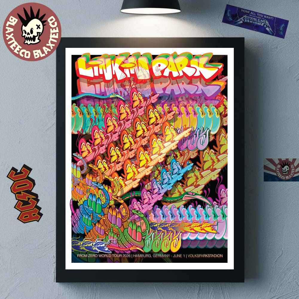 Linkin Park From Zero 2026 Tour Hamburg Germany Night 1 Poster At Volksparkstadion On June 1 2026 Home Decor Poster Canvas - T-Shirt, Sweatshirt, Hoodie