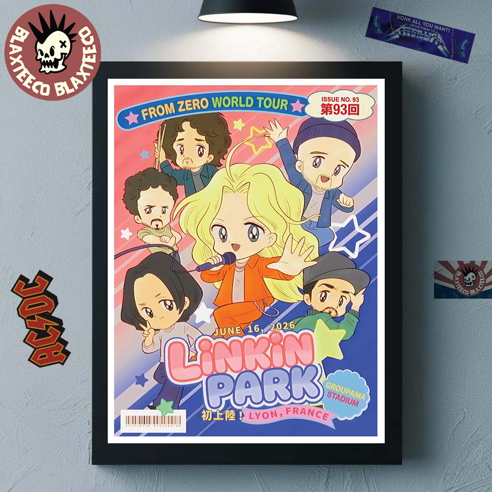 Linkin Park From Zero 2026 Tour Lyon France Poster At Groupama Stadium On June 16 2026 Home Decor Poster Canvas - T-Shirt, Sweatshirt, Hoodie