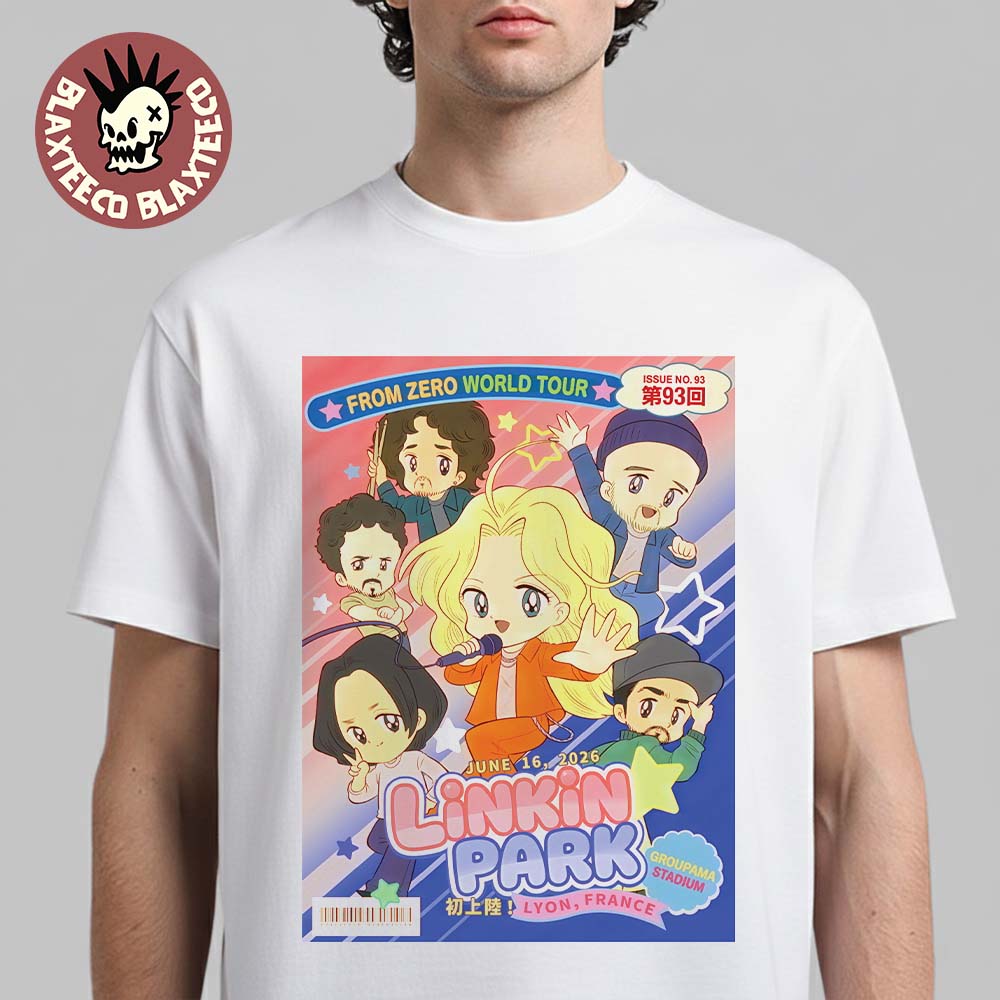 Linkin Park From Zero 2026 Tour Lyon France Poster At Groupama Stadium On June 16 2026 T-Shirt - T-Shirt, Sweatshirt, Hoodie