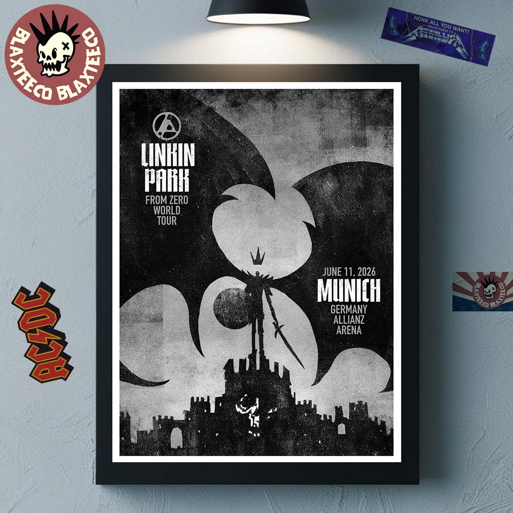 Linkin Park From Zero 2026 Tour Munich Germany Night 1 Poster At Allianz Arena On June 11 2026 Home Decor Poster Canvas - T-Shirt, Sweatshirt, Hoodie