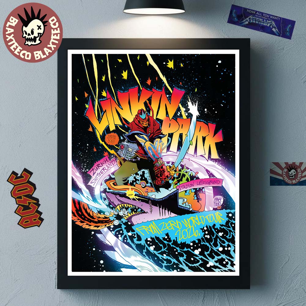 Linkin Park From Zero 2026 Tour Zurich Switzerland Poster At Stadion Letzigrund On June 30 2026 Home Decor Poster Canvas - T-Shirt, Sweatshirt, Hoodie