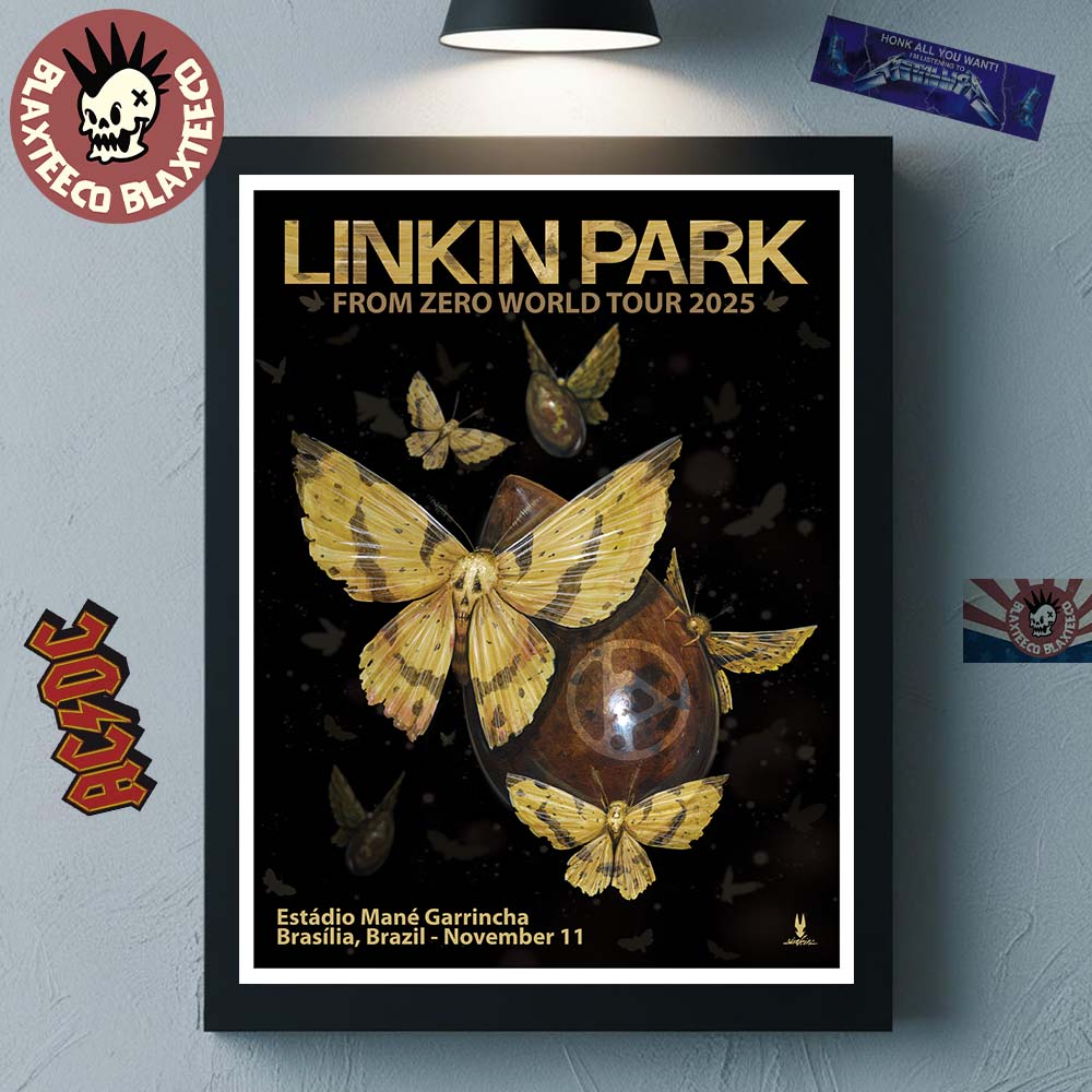 Linkin Park From Zero World Tour 2025 Brasilia Brazil Poster At Estadio Mane Garrincha On November 11 2025 Home Decor Poster Canvas - T-Shirt, Sweatshirt, Hoodie