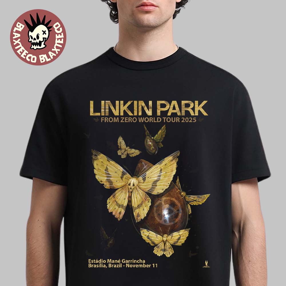 Linkin Park From Zero World Tour 2025 Brasilia Brazil Poster At Estadio Mane Garrincha On November 11 2025 T-Shirt - T-Shirt, Sweatshirt, Hoodie
