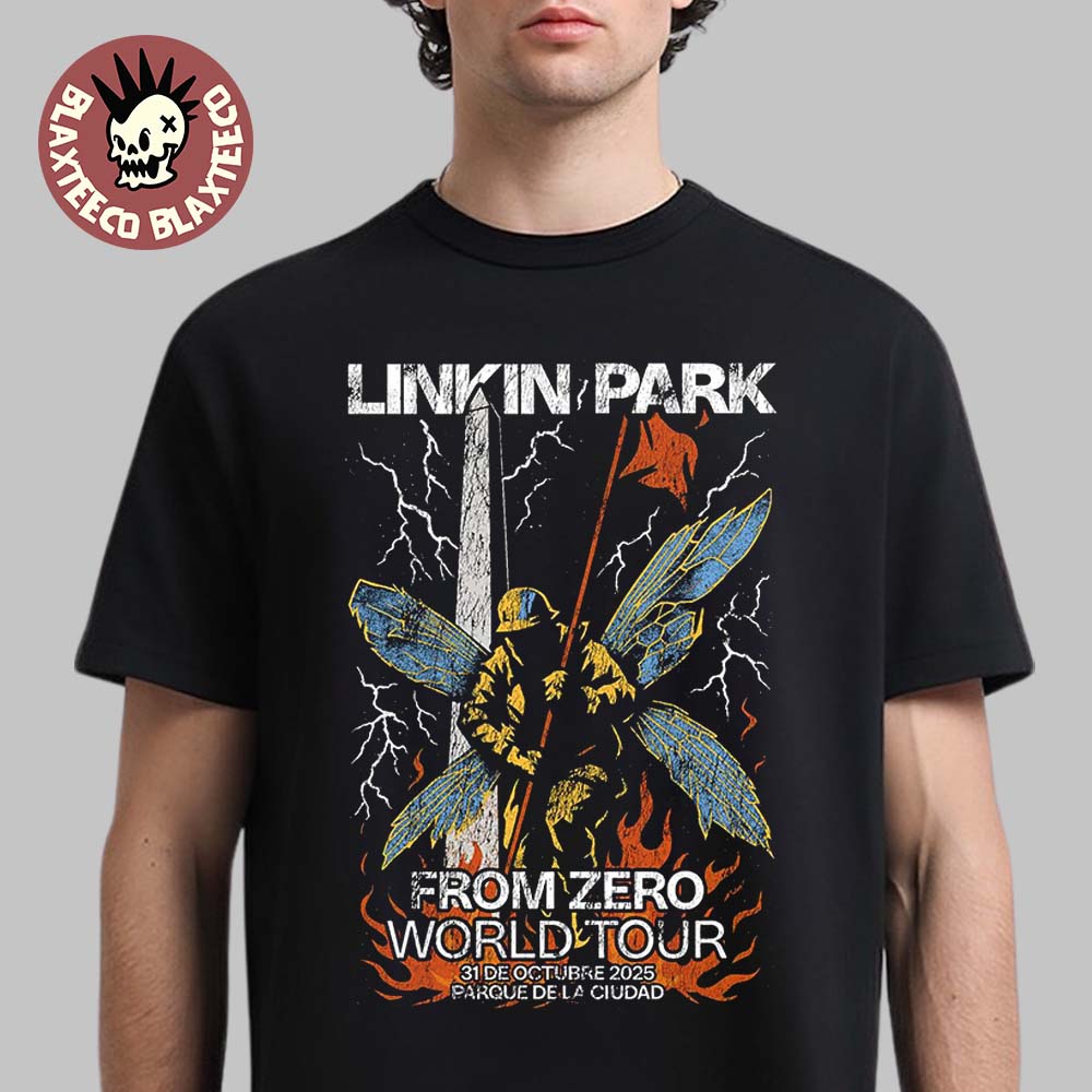 Linkin Park From Zero World Tour 2025 Buenos Aires Argentina Merch At Parque De La Ciudad On October 31 2025 Hybrid Theory Inspired Art Style 2 T-Shirt - T-Shirt, Sweatshirt, Hoodie