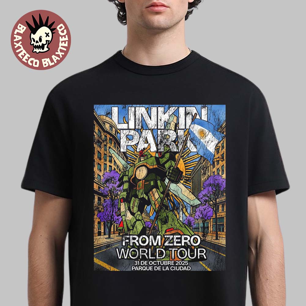Linkin Park From Zero World Tour 2025 Buenos Aires Argentina Merch At Parque De La Ciudad On October 31 2025 Reanimation Inspired Art T-Shirt - T-Shirt, Sweatshirt, Hoodie