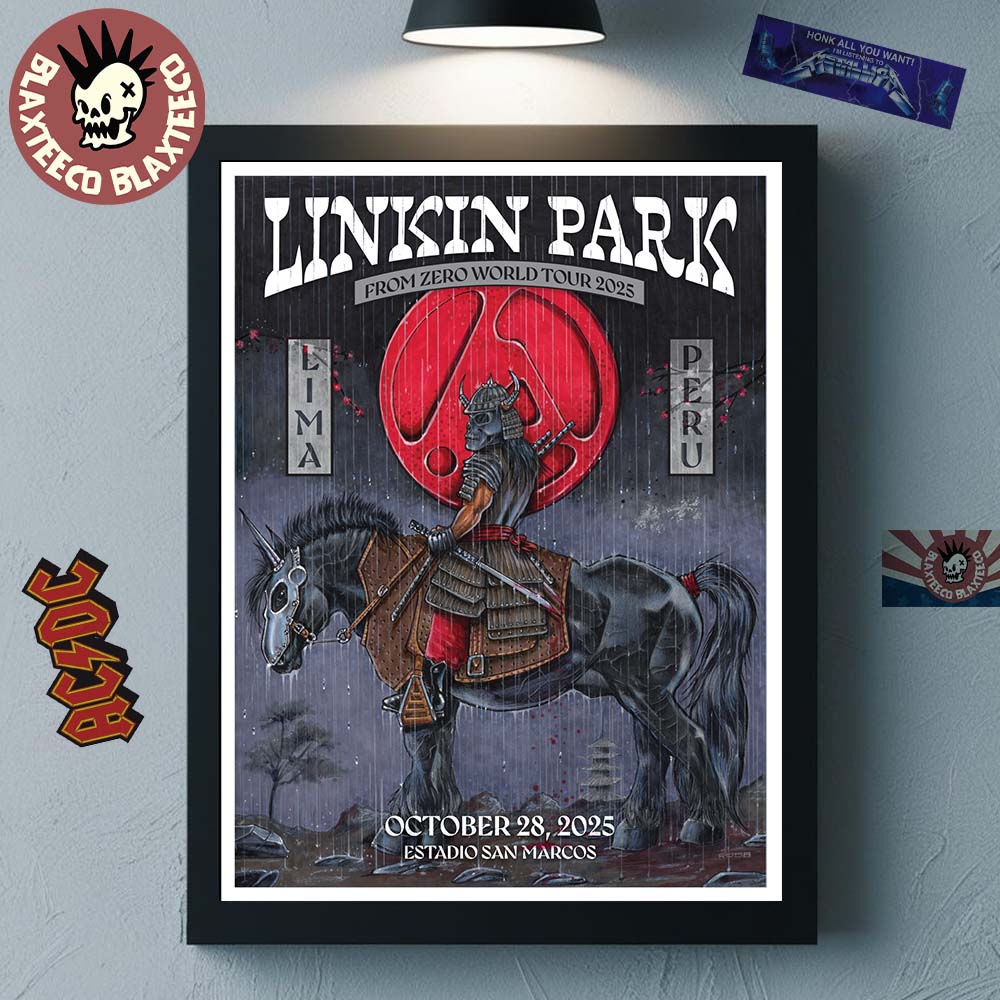 Linkin Park From Zero World Tour 2025 Lima Peru Poster At Estadio San Marcos On October 28 2025 Home Decor Poster Canvas - T-Shirt, Sweatshirt, Hoodie