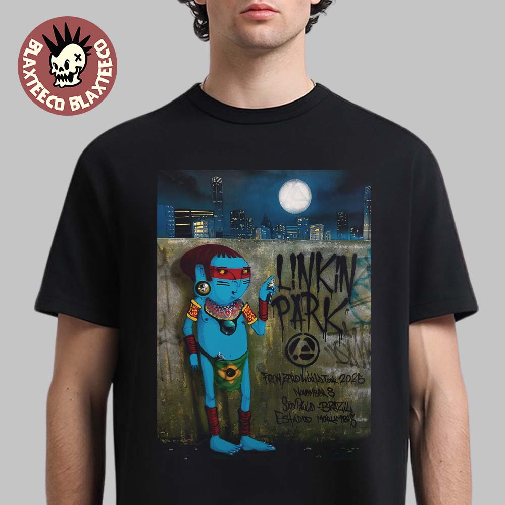 Linkin Park From Zero World Tour 2025 Sao Paulo Brazil Night 2 Poster At MorumBis On November 9 2025 T-Shirt - T-Shirt, Sweatshirt, Hoodie