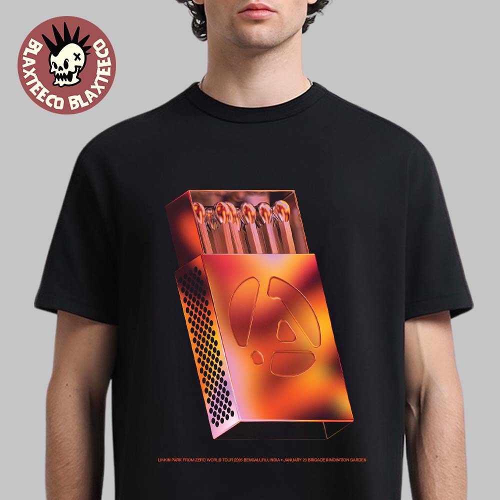 Linkin Park From Zero World Tour 2026 Bengaluru India Poster At Brigade Innovation Garden On January 23 2026 T-Shirt - T-Shirt, Sweatshirt, Hoodie