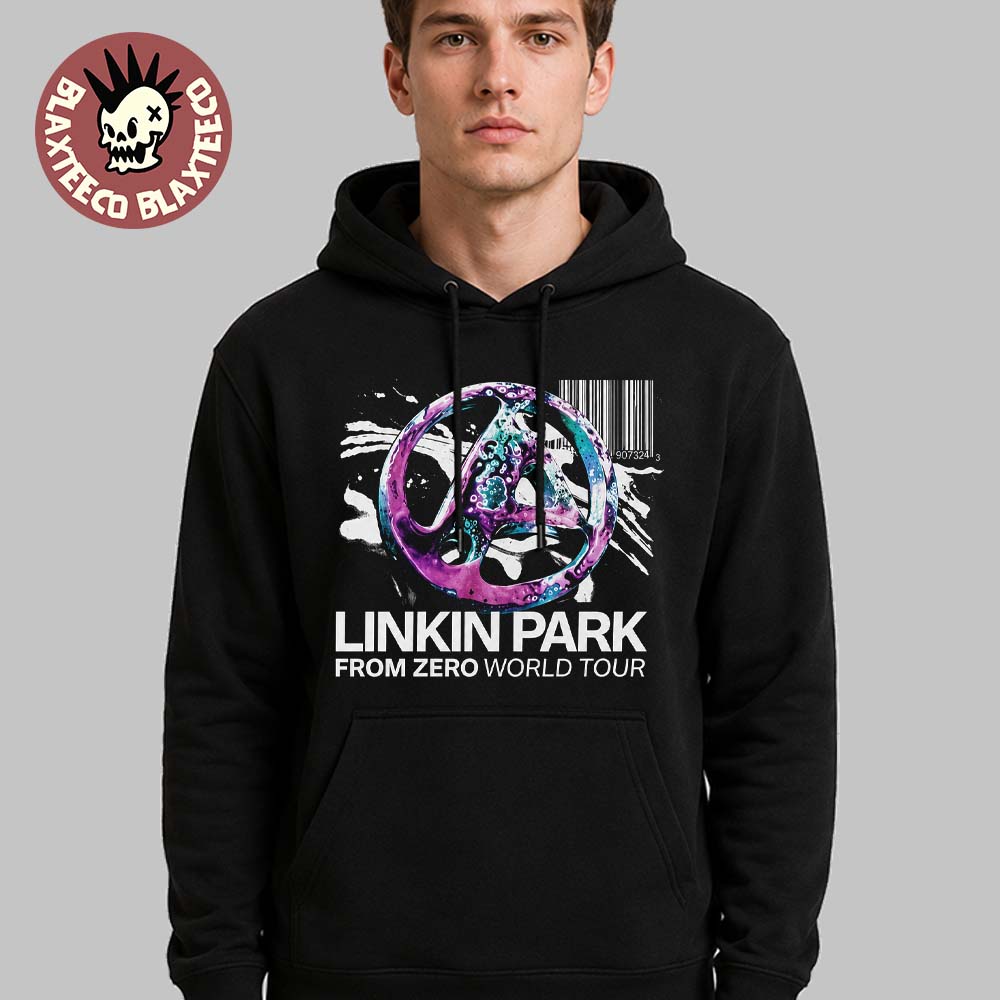 Linkin Park From Zero World Tour 2026 Europe And UK Merch Barcode Hoodie Unisex T-shirt, Sweatshirt, Hoodie, Long Sleeve Tee - T-Shirt, Sweatshirt, Hoodie