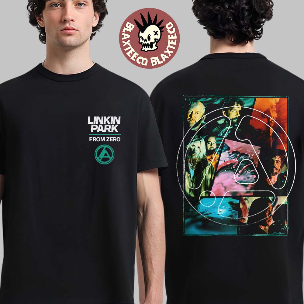 Linkin Park From Zero World Tour 2026 Europe And UK Merch Photo Collage T-Shirt Unisex T-shirt, Sweatshirt, Hoodie, Long Sleeve Tee - T-Shirt, Sweatshirt, Hoodie