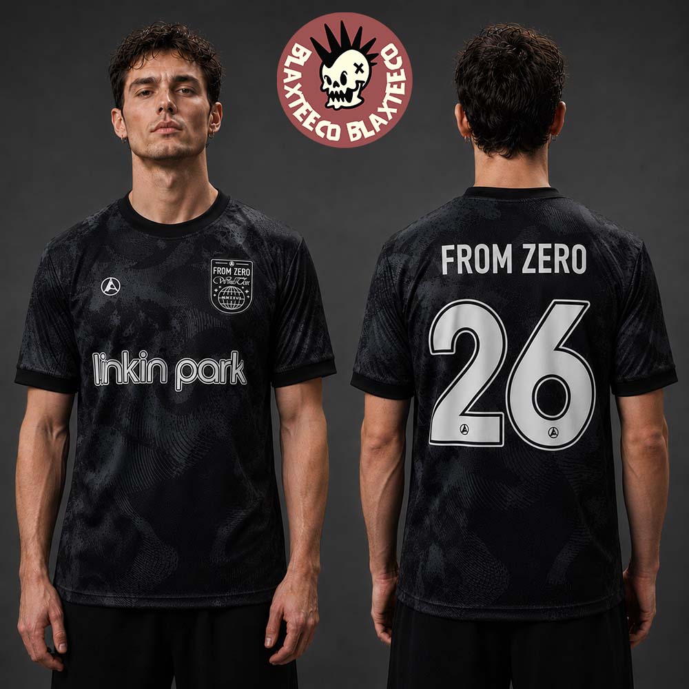Linkin Park From Zero World Tour 2026 Europe And UK Merchandise Football Jersey Unisex T-shirt, Sweatshirt, Hoodie, Long Sleeve Tee - T-Shirt, Sweatshirt, Hoodie