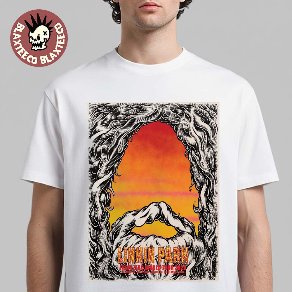 Linkin Park From Zero World Tour Melbourne Australia 2026 Night 2 Gig Poster At Rod Laver Arena On March 10 2026 T-Shirt - T-Shirt, Sweatshirt, Hoodie